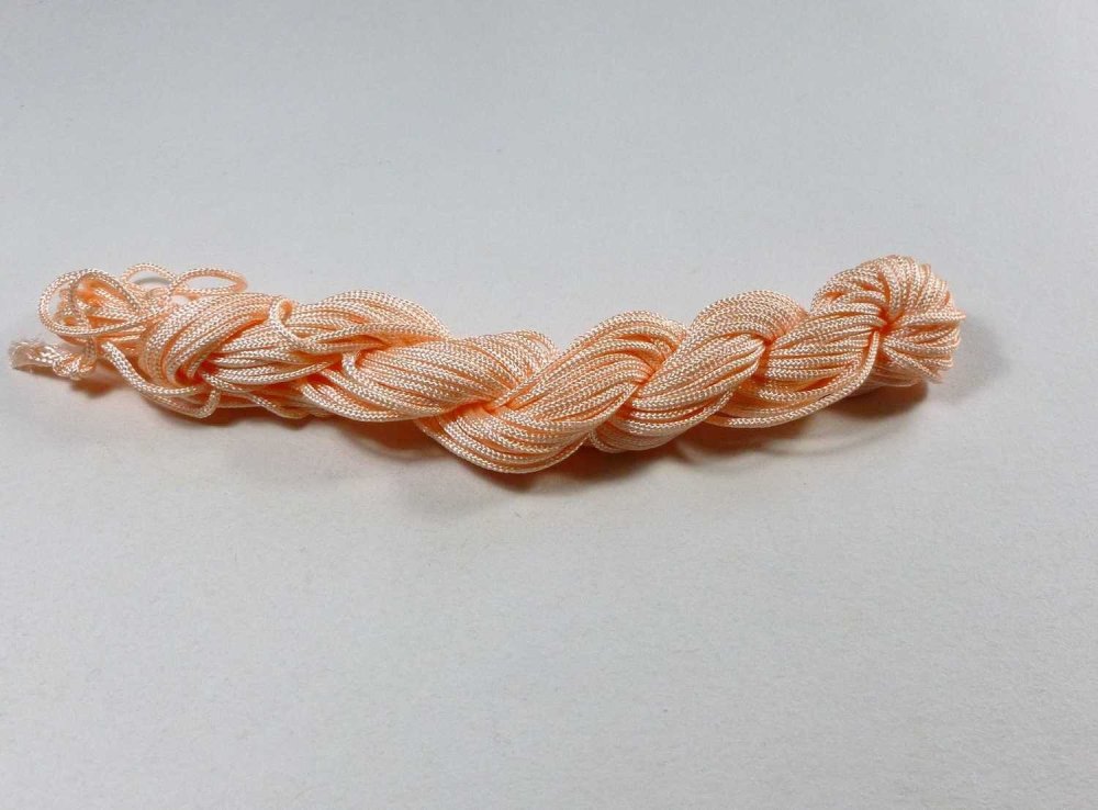Fil de nylon pour tissage bracelet rosé 12 mètres - Un grand marché