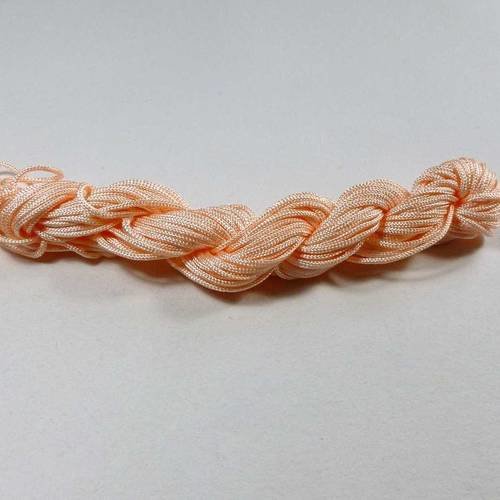 Fil de nylon pour tissage bracelet rosé 12 mètres 