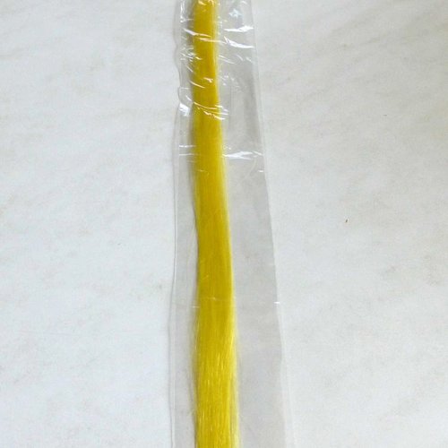 Cheveux extension couleur jaune vif  61cm
