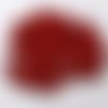 150 perles rondes rouges en bois 7mm