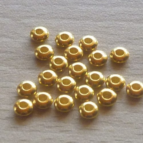 20 coupelles dorées 5mm -réf.c