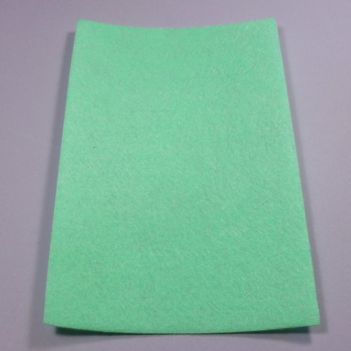 Réf.38 - coupon feutrine vert bleu15x10cm