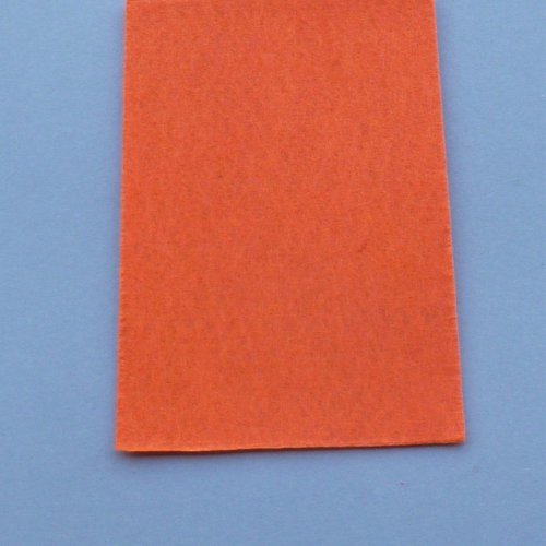 Réf.23 - coupon feutrine orange vif 15x10cm