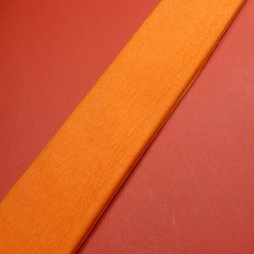 2m papier crépon orange