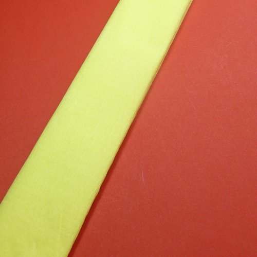 2m papier crépon jaune