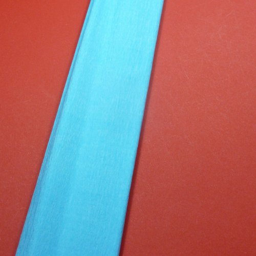 2m papier crépon turquoise