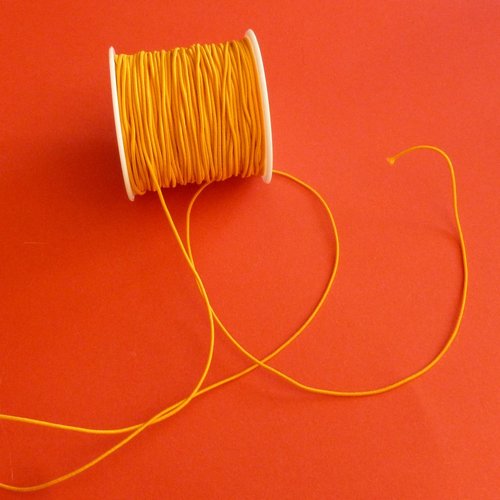 3m de cordon élastique orange 1mm