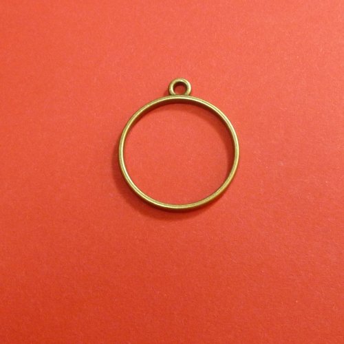 Pendentif anneau bronze 32mm