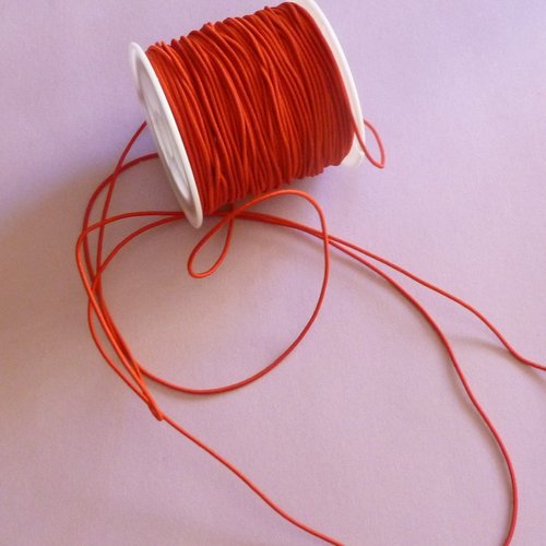 3m de cordon élastique rouge 1mm