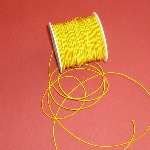 3m de cordon élastique jaune 1mm