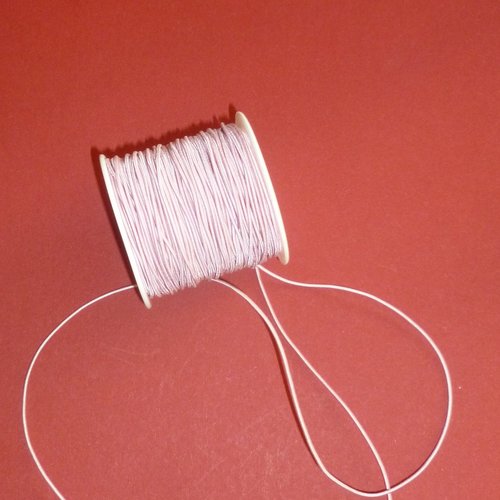 3,70m de cordon élastique rose 1mm