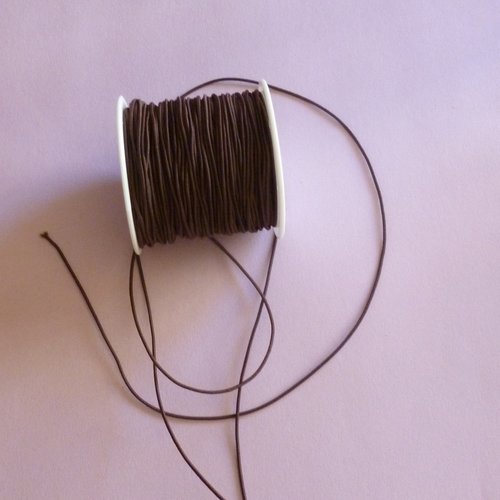 3m de cordon élastique marron 1mm