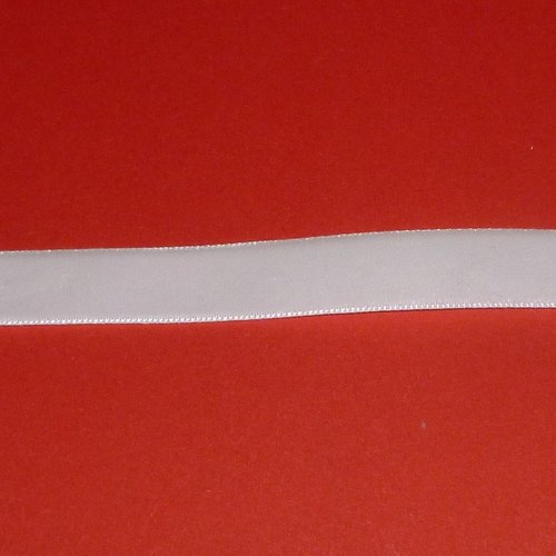 1m de velours blanc lisse 12,7mm