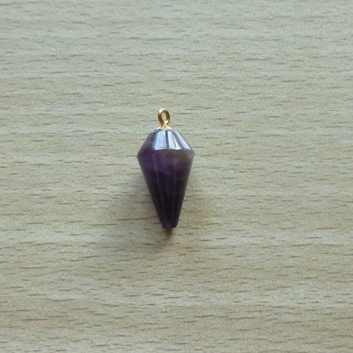 Pendule pendentif en pierre de gemmes 19,5mm