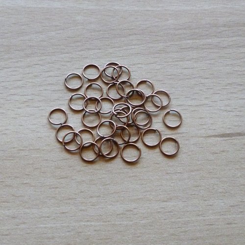 30 anneaux  de jonction cuivre 7mm