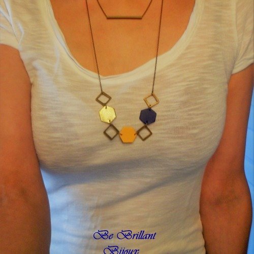 collier femme jaune moutarde collier femme jaune moutarde
