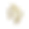10 perles intercalaires, séparateurs, rondelles, en acier inoxydable 304, plaqué or 18k, placage ionique, 4x2 mm, pmd52