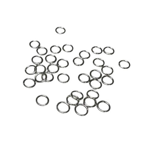 5 x 0.8 mm : 100 anneaux ouverts, anneaux de jonction en acier inoxydable 304, ap89