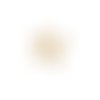 10 breloques boule en acier inoxydable doré 304, 6 x 3 mm, ac160
