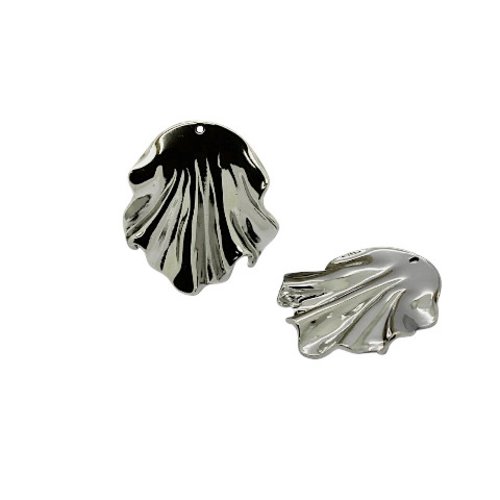 Pendentif drapé en acier inoxydable 304, 32 x 29 mm, ac864