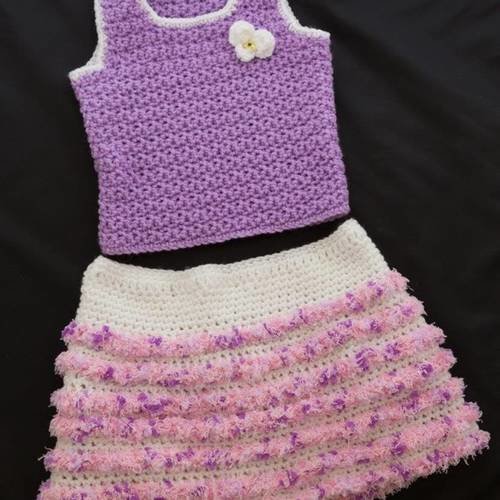 jupe crochet bebe