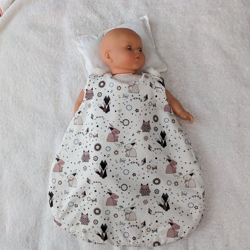 Gigoteuse turbulette sac de couchage corolle 42 cm interactif lila chérie