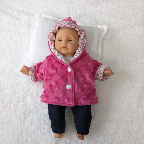 Vêtements habits poupon poupée corolle 30 cm manteau