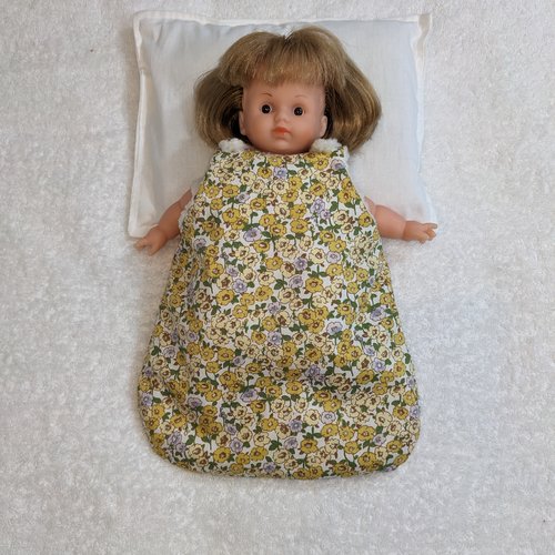 Gigoteuse turbulette poupée poupon petitcollin 25 cm