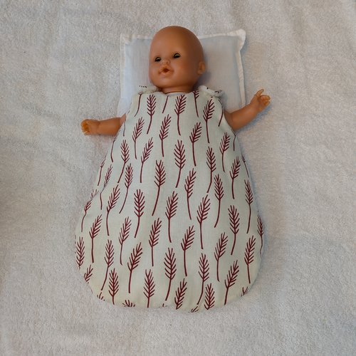 Gigoteuse turbulette sac de couchage poupée grand poupon corolle 36 cm