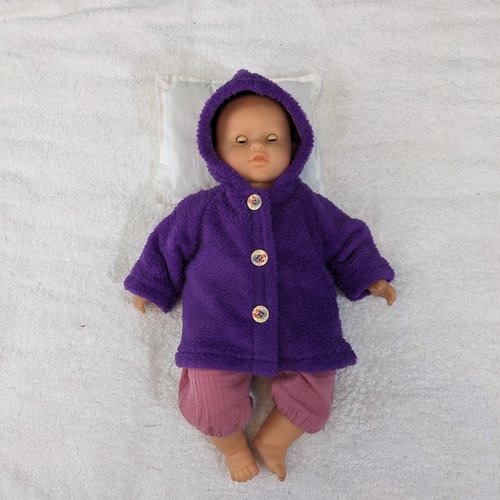 Vêtements habits poupée poupon corolle interactif 42 cm lila chérie lucille manteau
