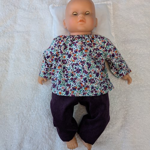 Vêtements habits poupée poupon corolle 42 cm lila chérie lucille interactif