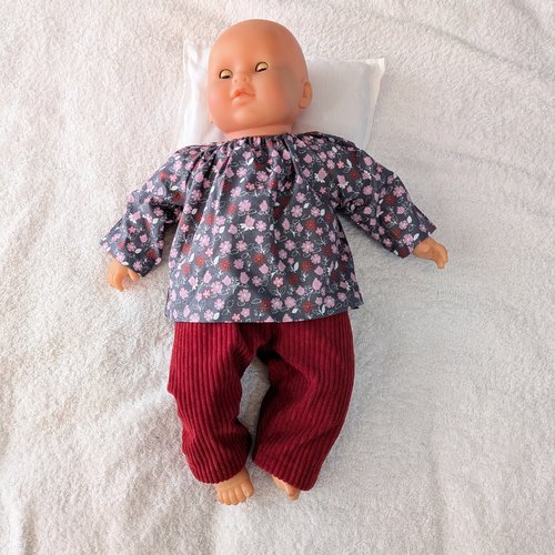 Vêtements habits poupée grand poupon corolle 42 cm interactif lila chérie