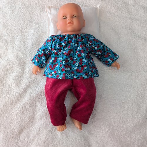 Vêtements habits poupée poupon corolle 42 cm interactif lila chérie