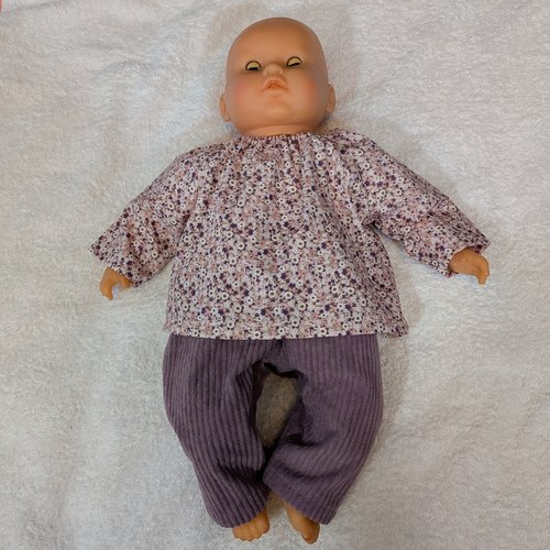 Vêtements habits poupée poupon corolle 42 cm interactif lila chérie