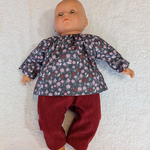 Vêtements habits poupée poupon corolle 42 cm interactif lila chérie