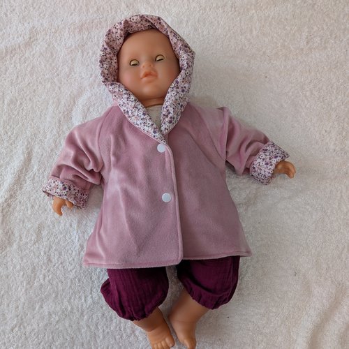 Vêtements habits poupée poupon corolle 42 cm interactif lila chérie