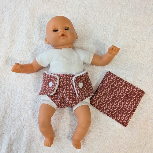 Vêtements habits couche lavable poupon corolle 30 cm