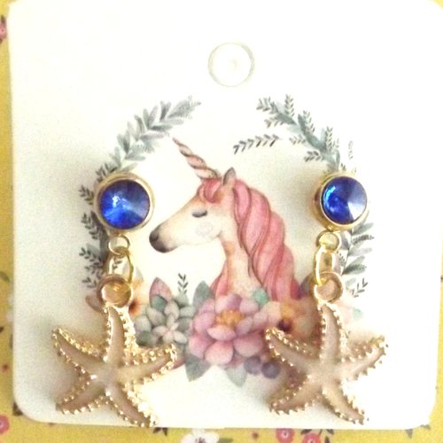 Boucles d'oreilles "étoiles de mer"