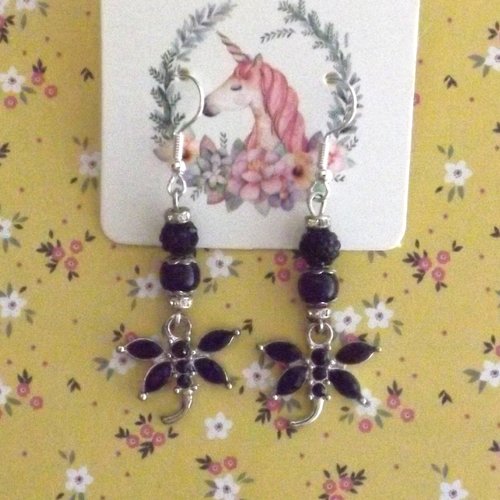 Boucles d'oreilles "libellules"