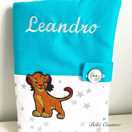 Protege Carnet De Sante Roi Lion Silva Garcon Bebe Couture Un Grand Marche