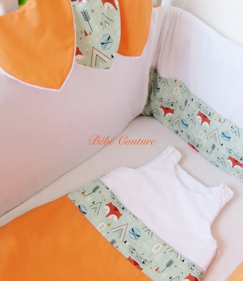 Chambre Mixte Renard Vert D Eau Orange Blanc Un Grand Marche