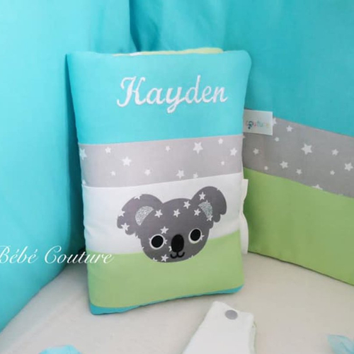 Protege Carnet De Sante Koala Turquoise Vert Anis Blanc Un Grand Marche