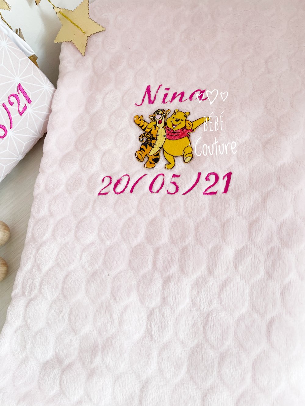 Plaid Winnie L Ourson Prenom Date De Naissance Un Grand Marche