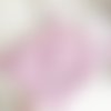 Doudou lapinou personnalisé fleuri tons rose foncé / blanc