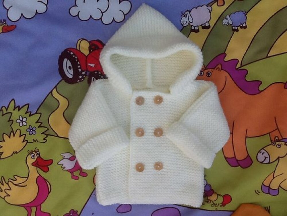 manteau laine bebe a tricoter