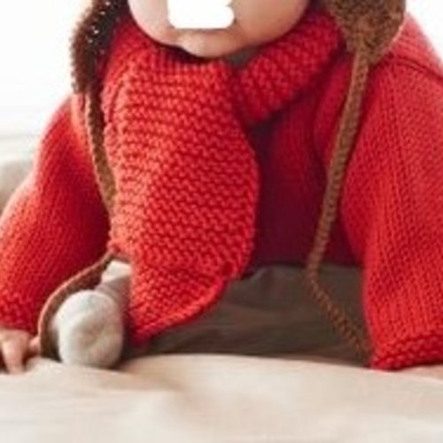 Echarpe Rouge Bebe Enfant En Tricot Unie Echarpe Tricotee Main Un Grand Marche