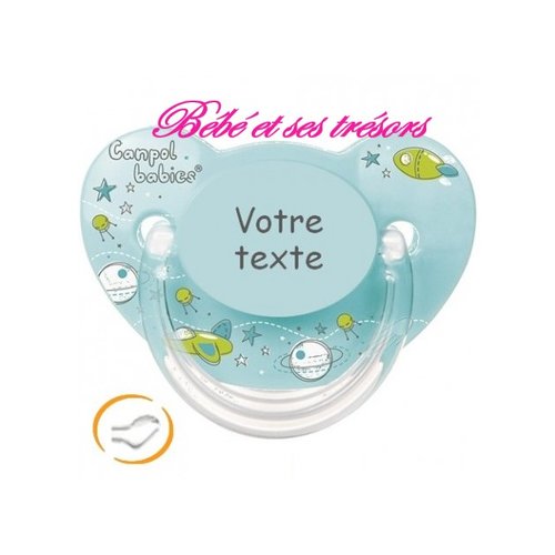 Tetine Bebe Personnalisee Vehicule Turquoise Un Grand Marche