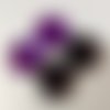 Cabochon strass demi-perle rond à facettes - 30 mm - 2 coloris