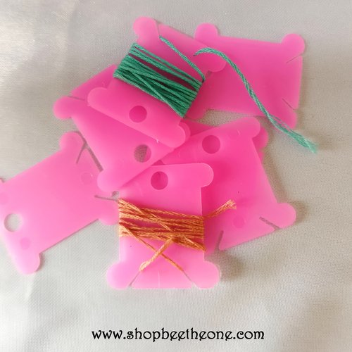 Bobine/enrouleur/carte de support/cartonnette en plastique pour fils et rubans
