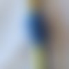 Fil à broder - équivalent n° dmc 312 bleu nuit - écheveau de coton mouliné pour broderie - 8 m - 6 brins